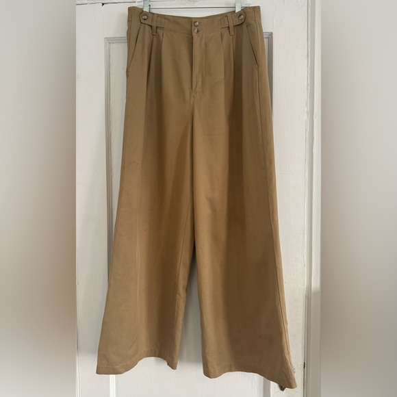 Madewell Harlow Wide Leg Pants in Seed Khaki - Picture 3 of 3